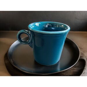 Fiesta Fiestaware Green Coffee Tea Mug Tom & Jerry Ring Handle Retired